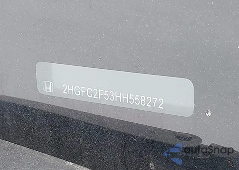 2017 Honda Civic Lx z USA, uszkodzony, nr VIN 2HGFC2F53HH558272